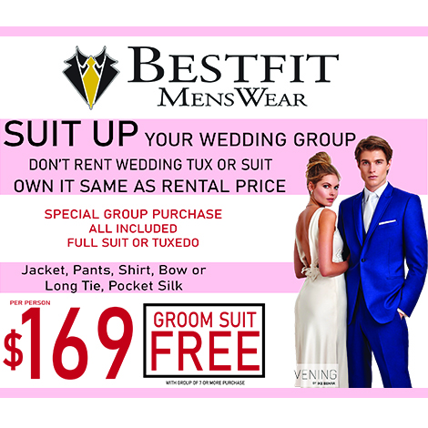 Best Fit Menswear Special Wedding Group Purchase